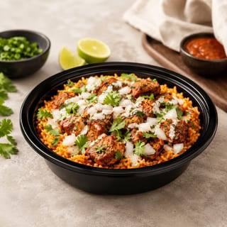 Lemon Chili Chicken Rice Bowl