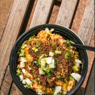 Chipotle Ground Beef Rice Bowl